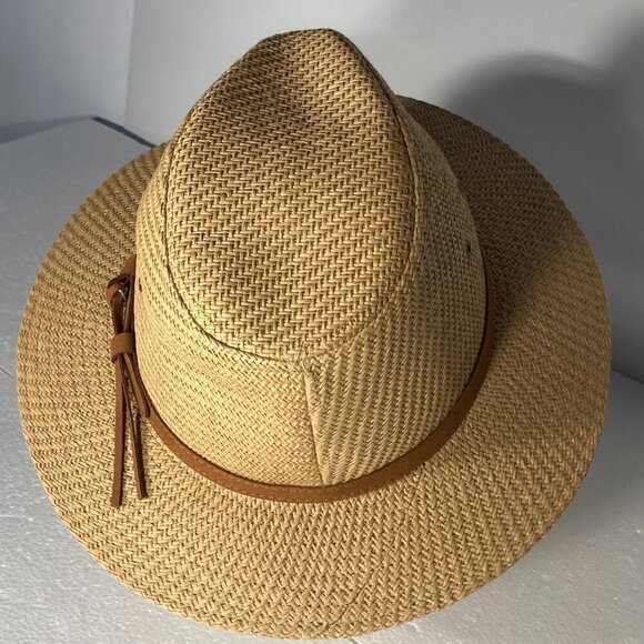 Dolfman Milano L/XL Fedora Panama Style hat straw travel classic beach boat - Picture 1 of 6